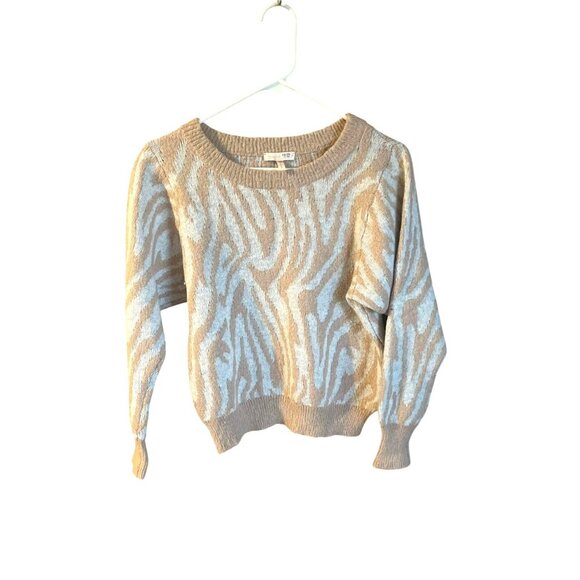 Rebecca Taylor Tiger Stripe Pullover Wool Blend Sweater XS - $375 Retail - Picture 5 of 7